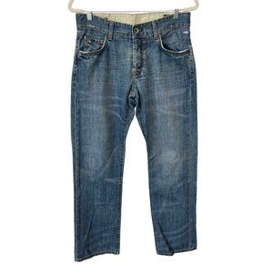 Super Rifle Cabin Jeans Size 33x34 Straight Leg Blue Medium Wash Cotton Retro